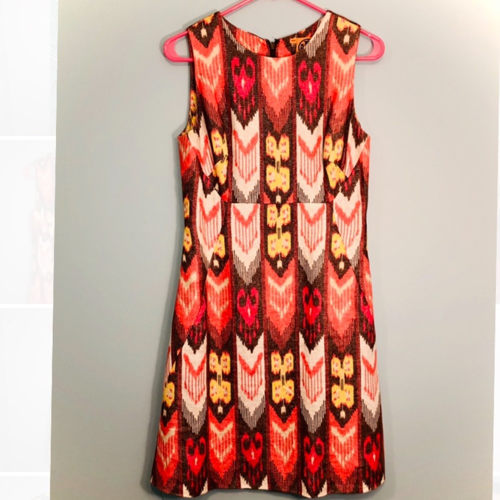 Tory Burch pink patterned dress size 6!